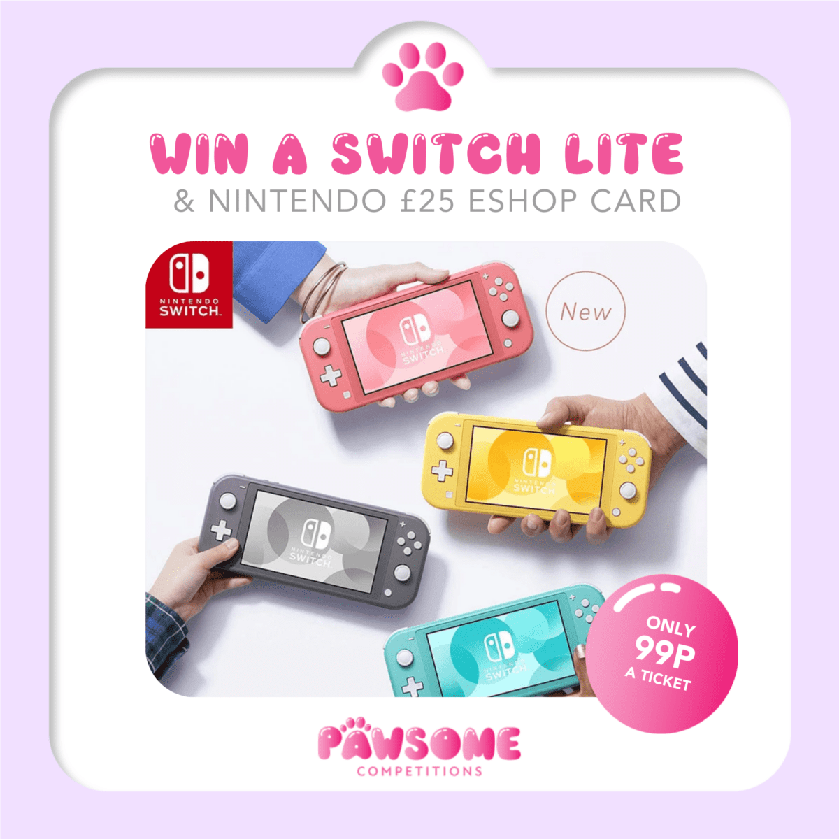 Win a Nintendo Switch Lite & £25 eCard