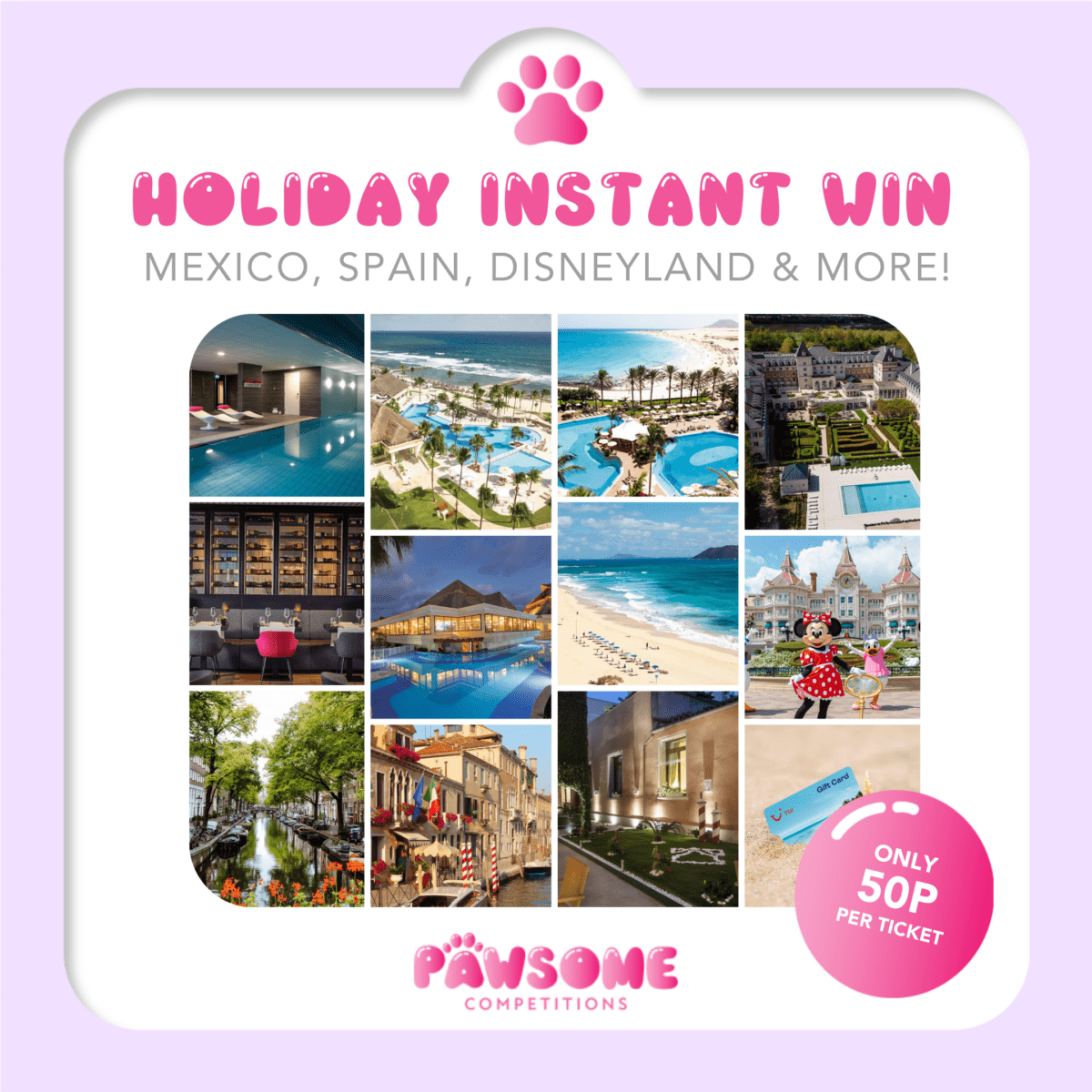 HOLIDAY INSTANT WIN ☀️ (£100 TUI VOUCHER END PRIZE)