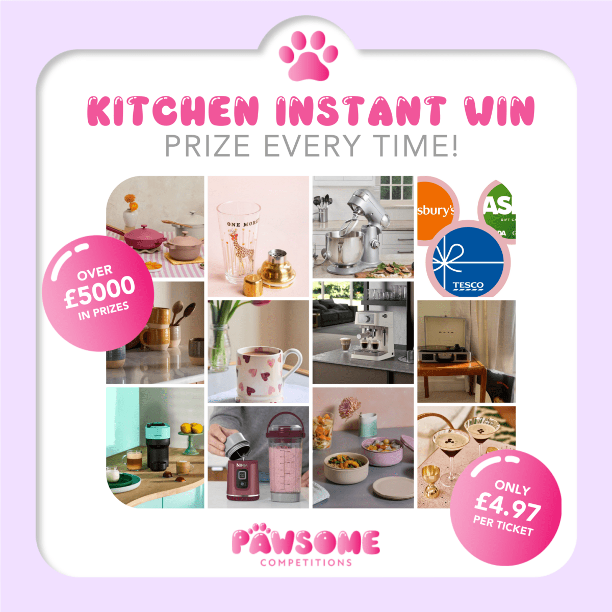 PRIZE EVERY TIME - Kitchen Instant Win
