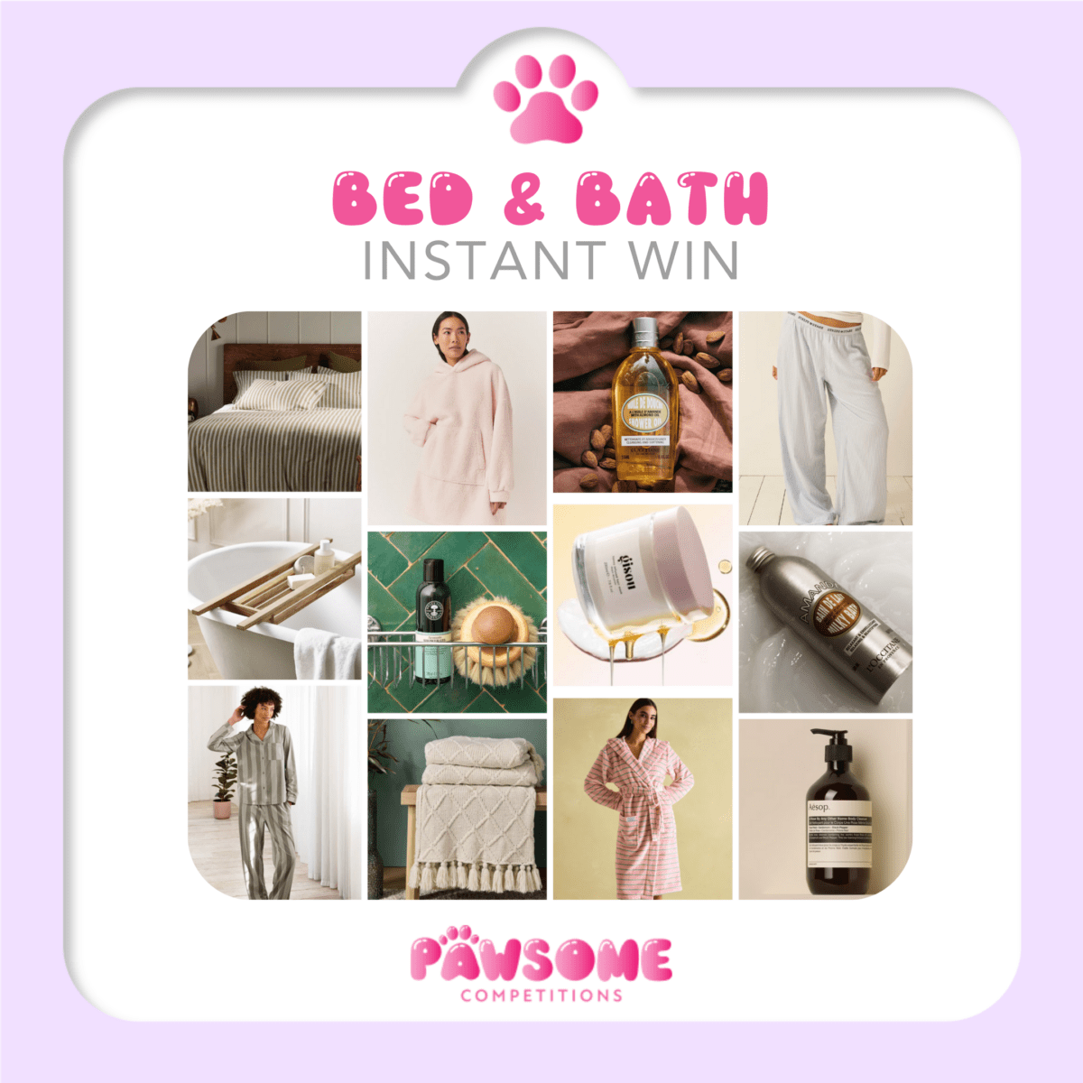 INSTANT WIN - BED & BATH 🛁 (£100 Lush Sell Out Prize)