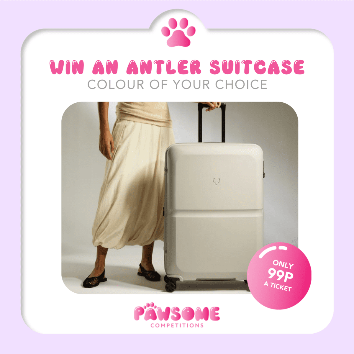 WIN A Antler Large Suitcase