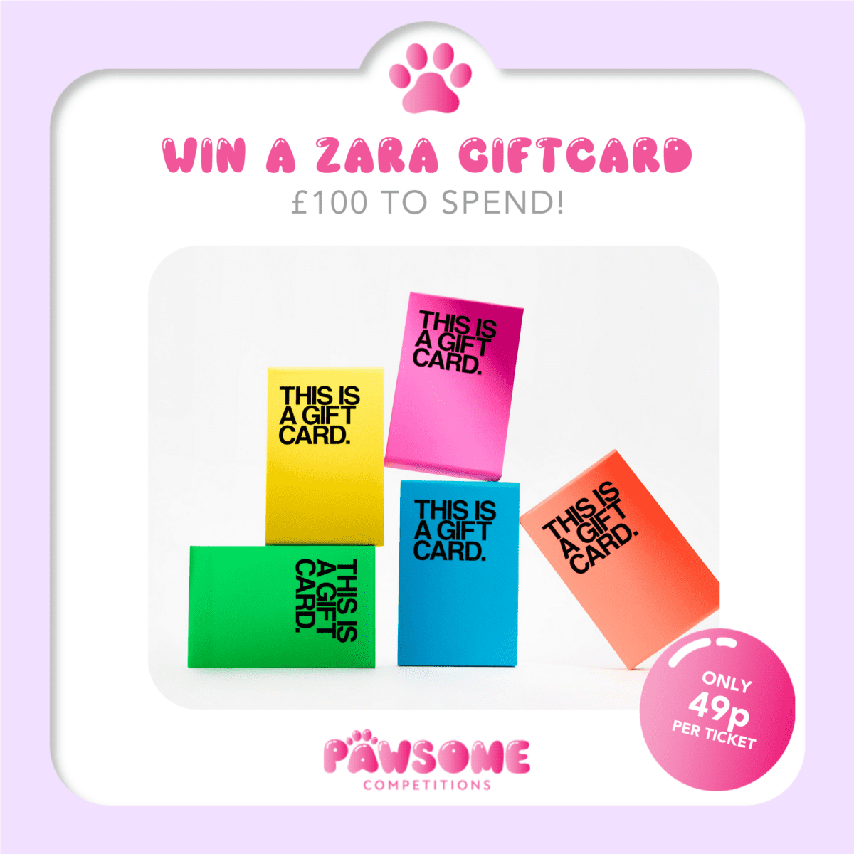 WIN A £100 ZARA GIFTCARD