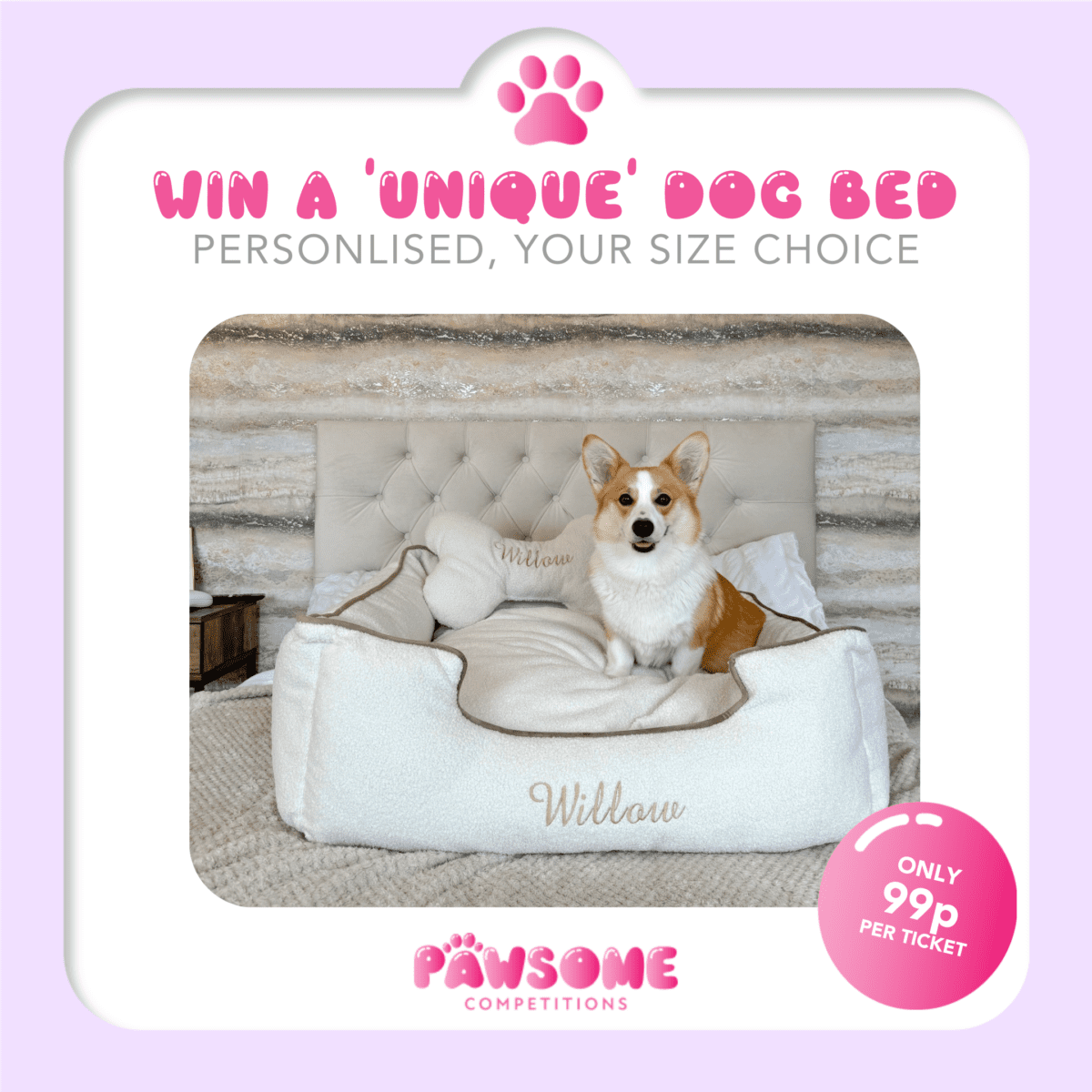 WIN A 'UNIQUE' DOG BED