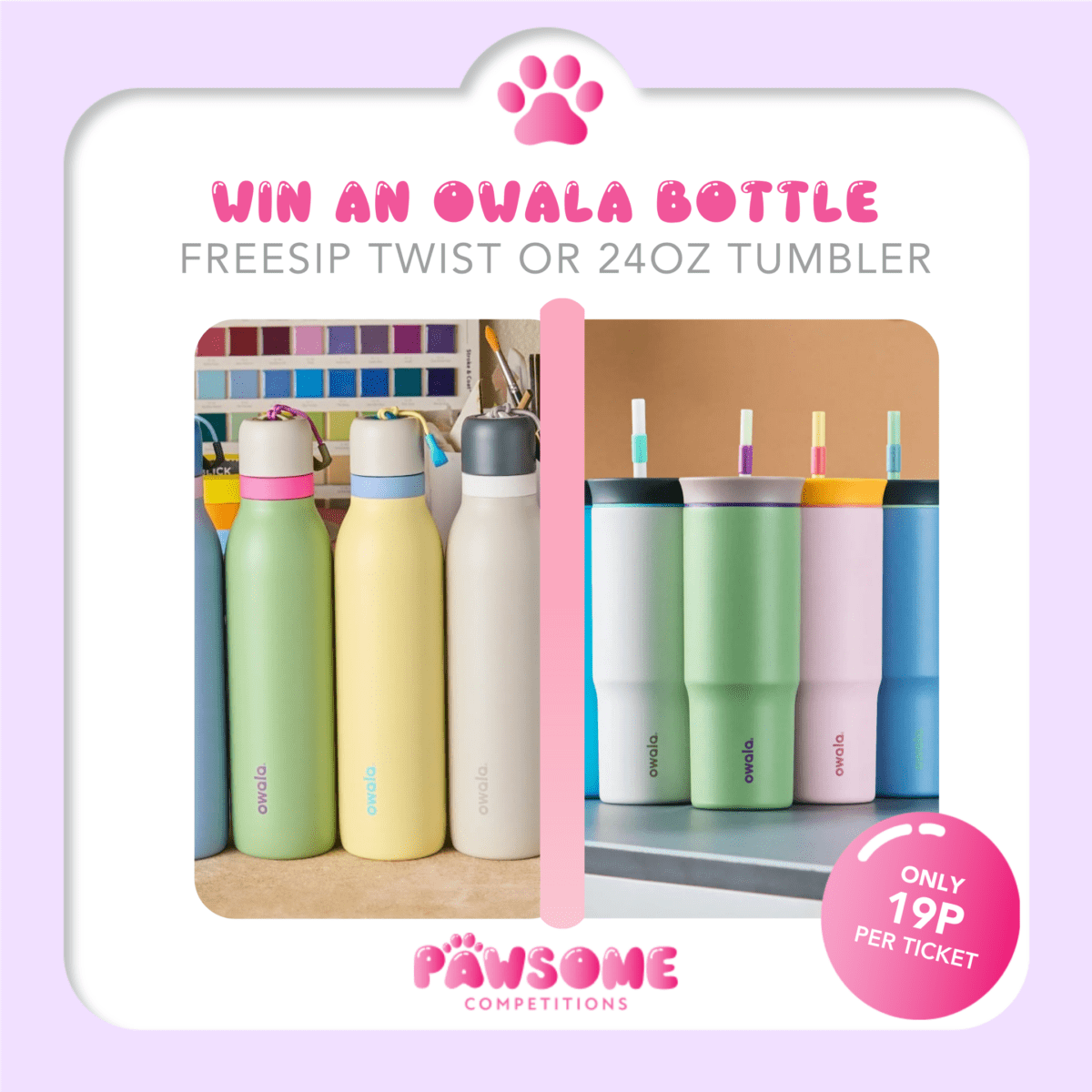 WIN An Owala Tumbler or Freesip