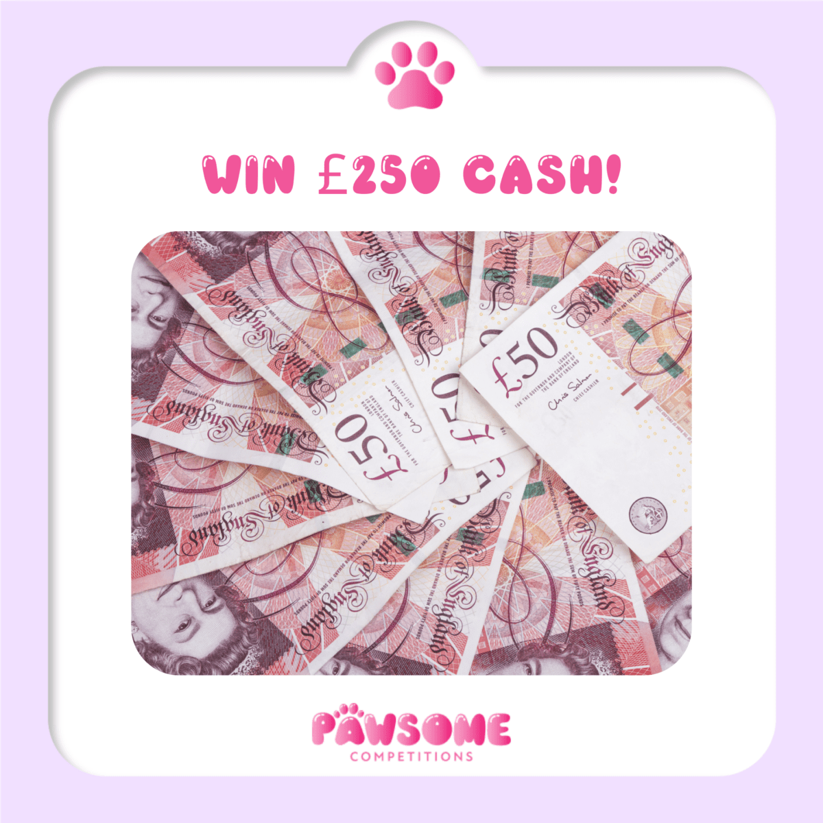 WIN £250 for £2.50