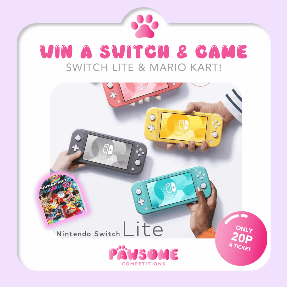 Win A Nintendo Switch Lite & Mario Kart