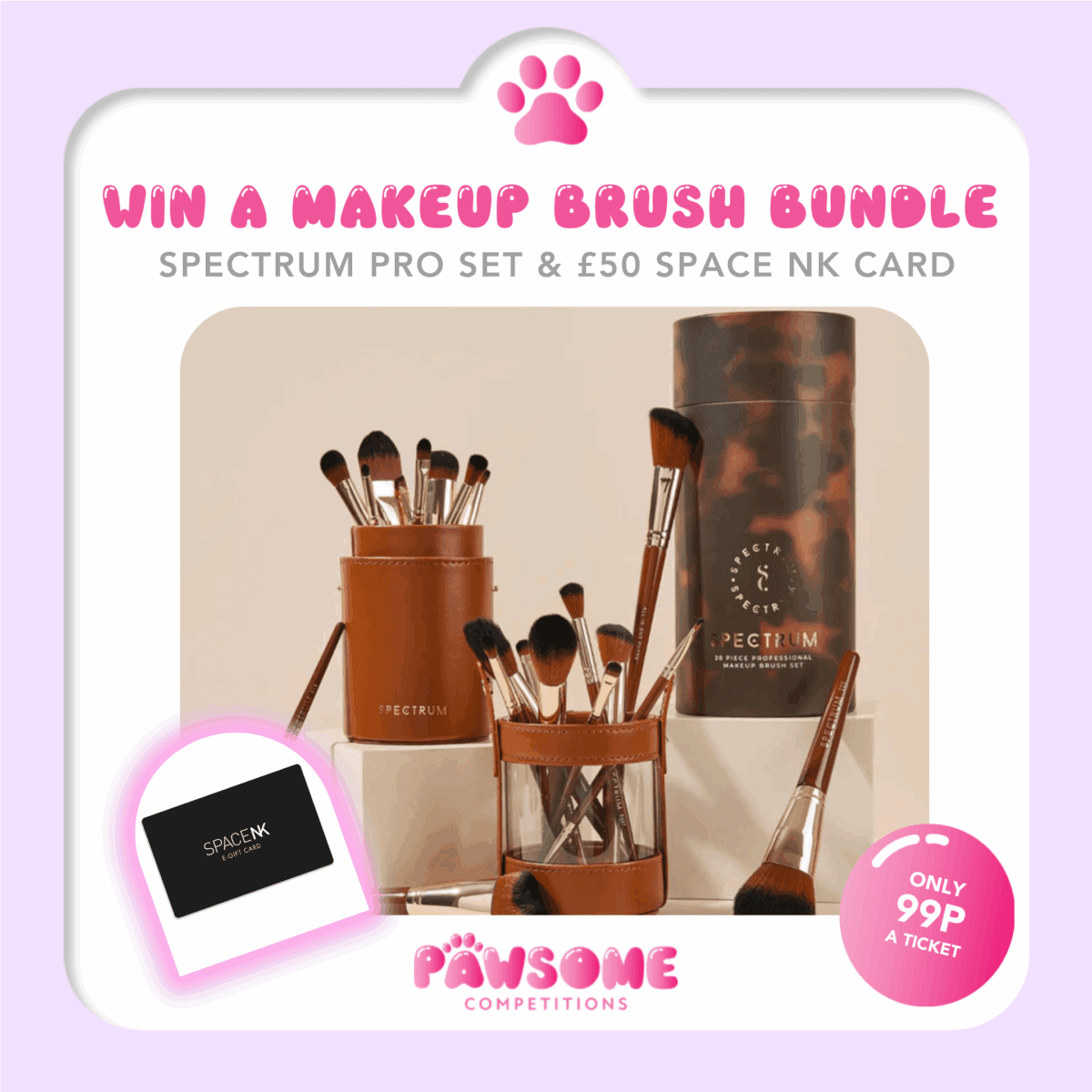 WIN A Makeup Brush Set & £50 Space NK Voucher