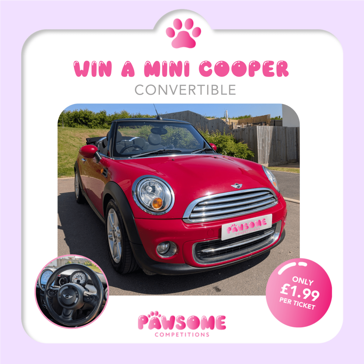 WIN A MINI COOPER CONVERTIBLE 🚗