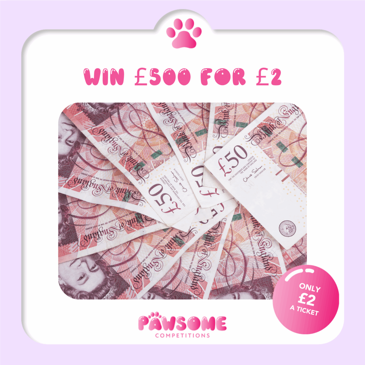 WIN £500 for £2