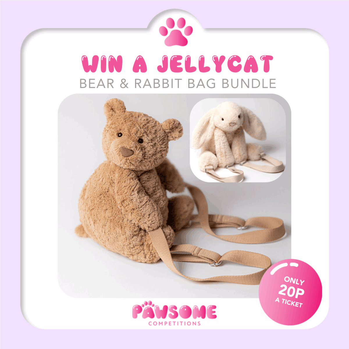 WIN A Jellycat Rucksack Bundle