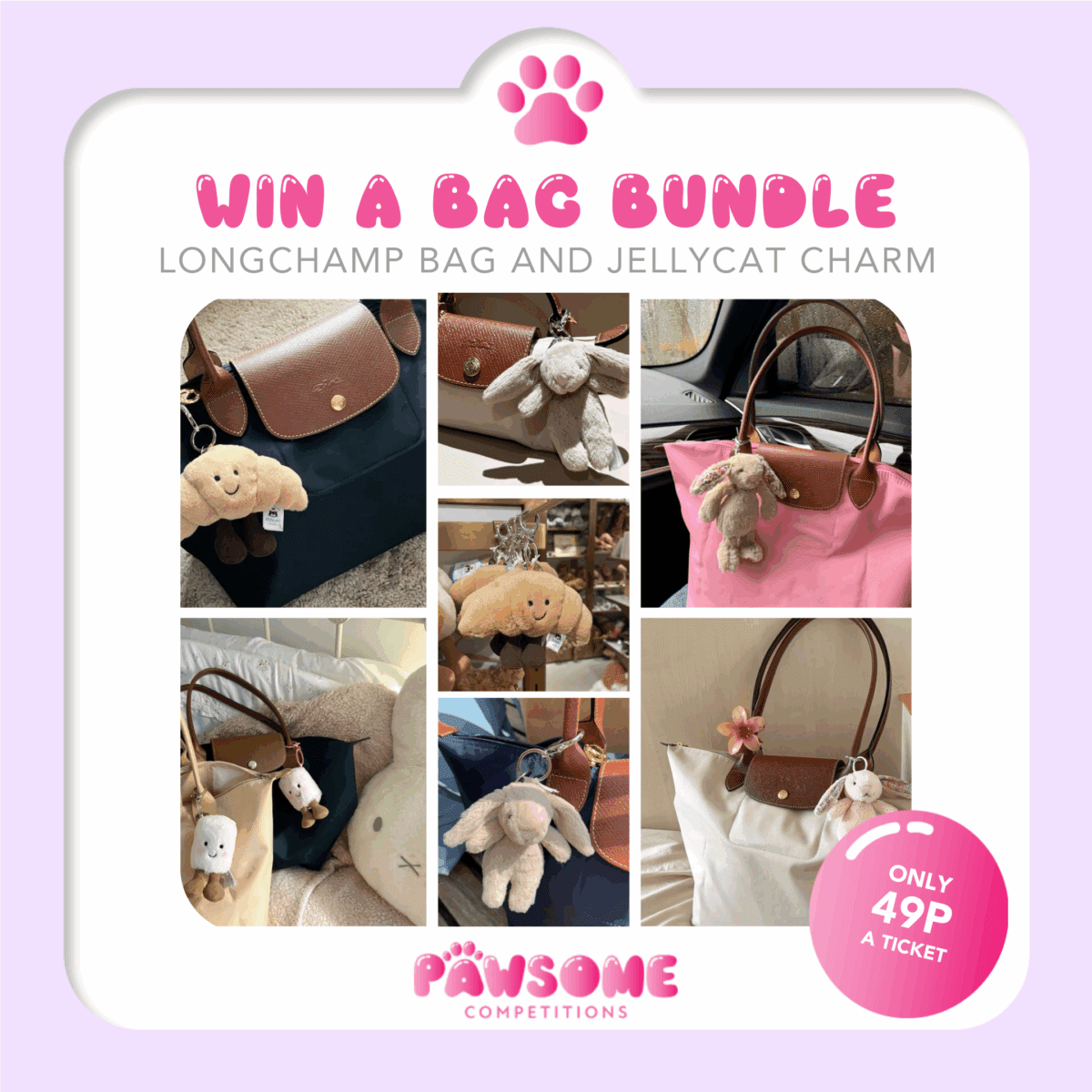 Win A Longchamp Tote & Jellycat Bag Charm