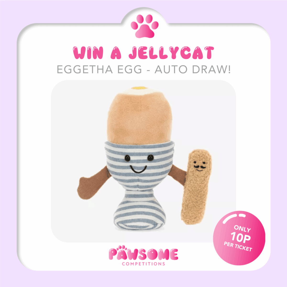 AUTODRAW - WIN A Jellycat Eggetha Egg