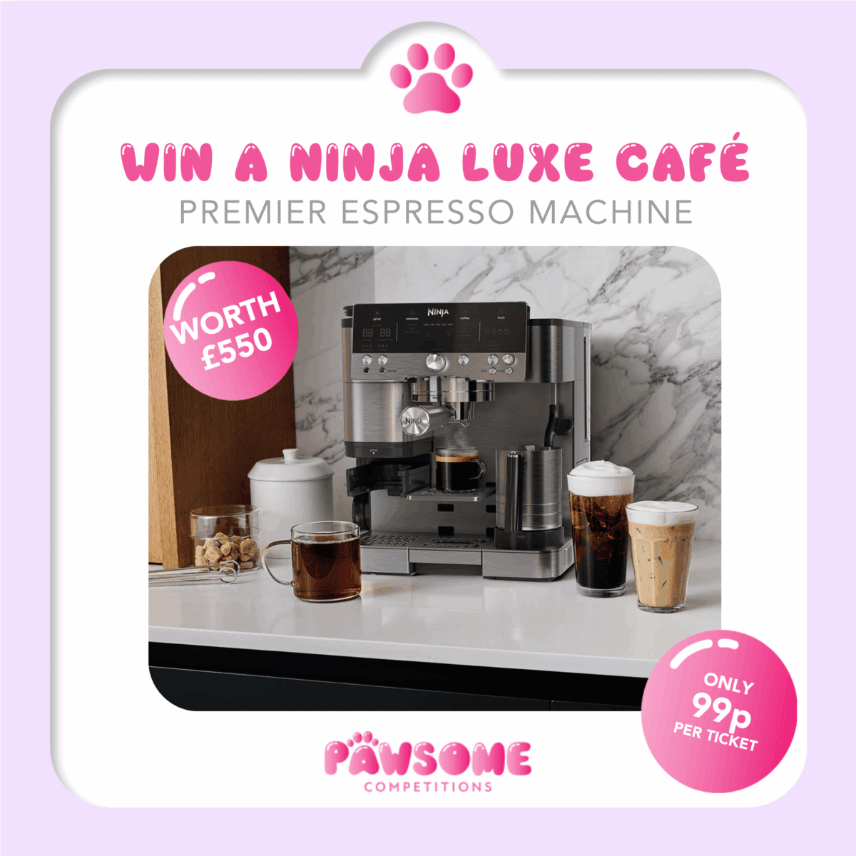 WIN A Ninja Luxe Café Premier Espresso Machine