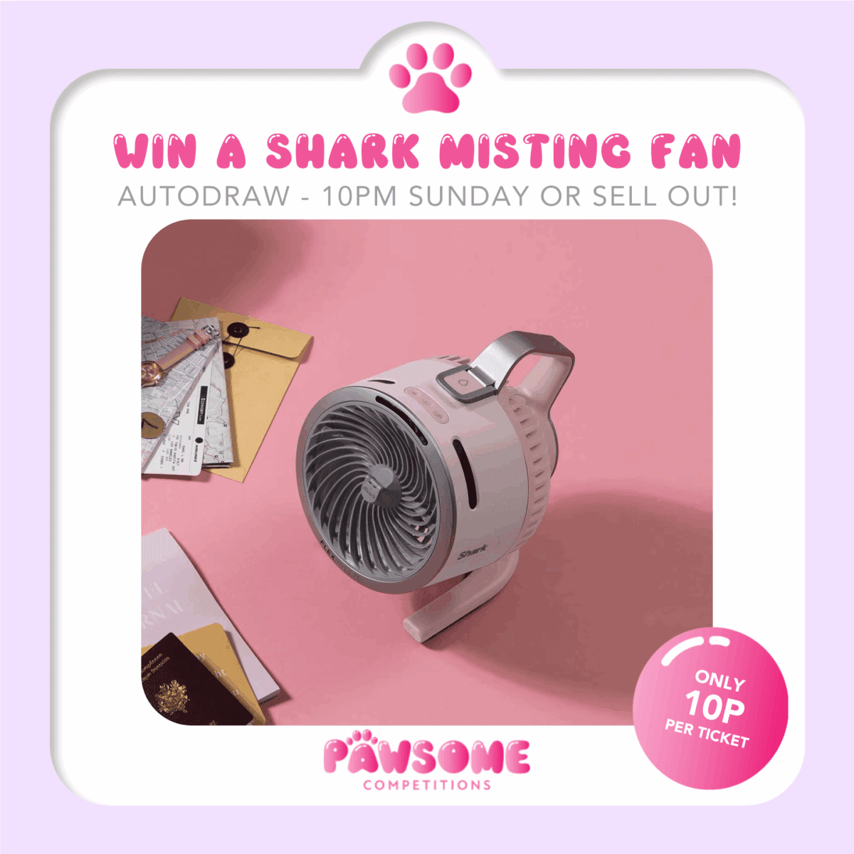 AUTODRAW - WIN A Shark FlexBreeze Misting Fan