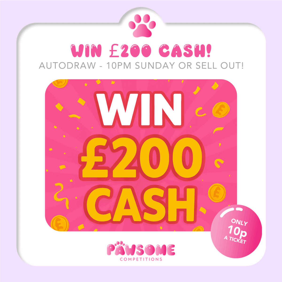 AUTODRAW - WIN £200 CASH
