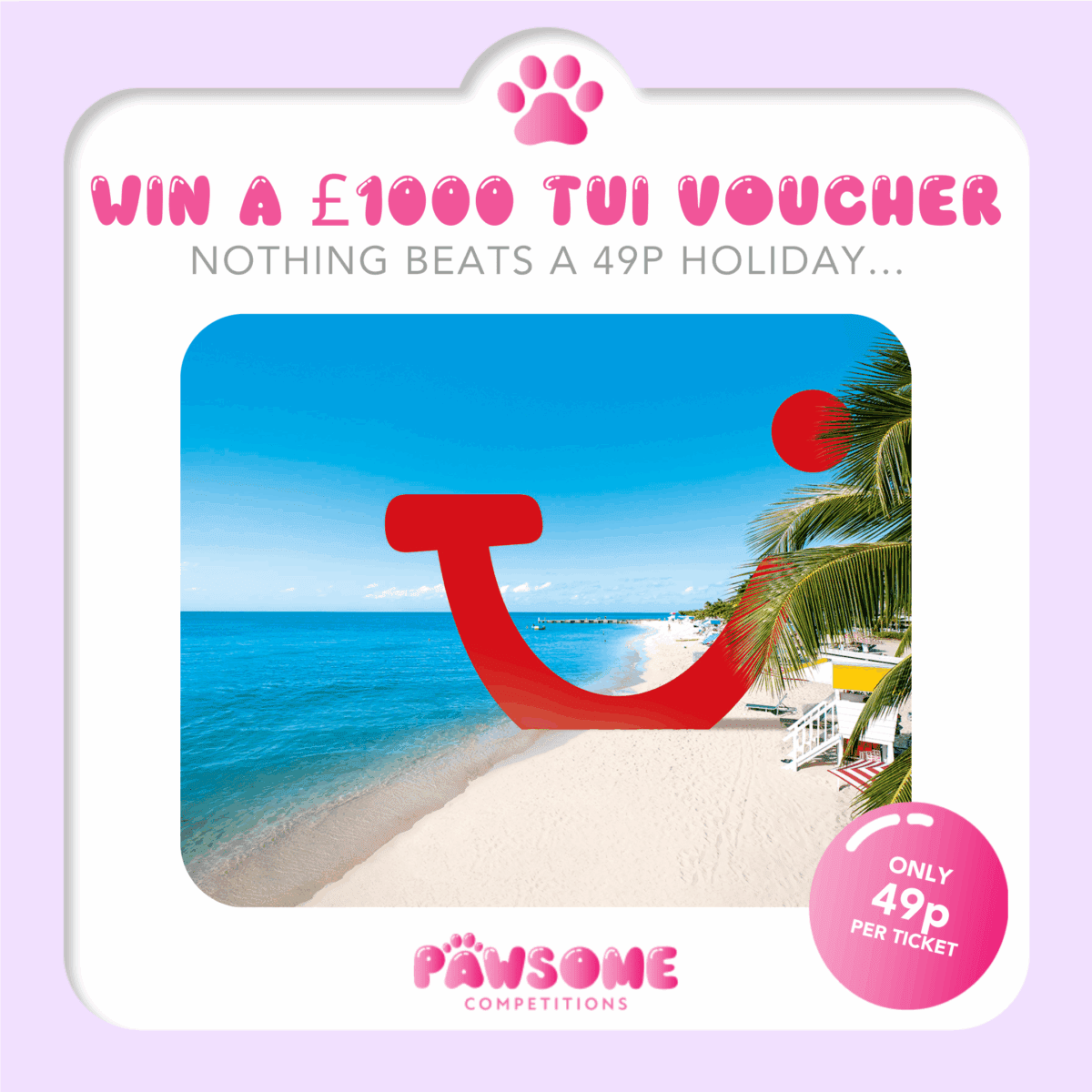 Win a £1000 TUI VOUCHER