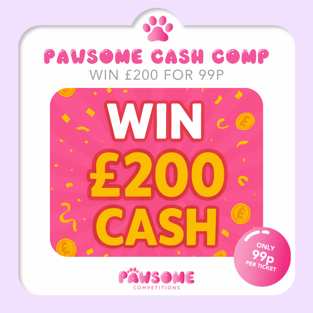 WIN £200 for 99p!