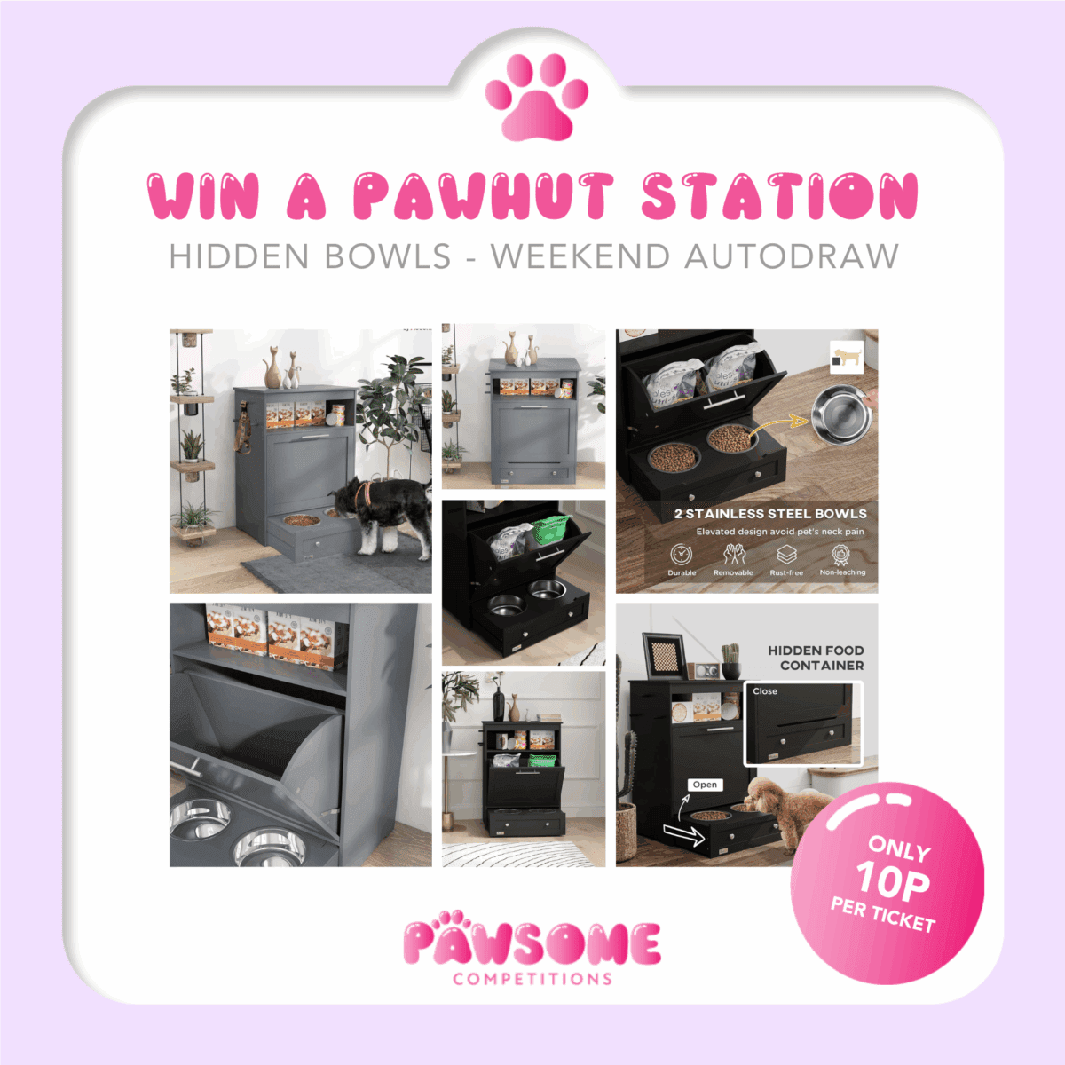 AUTODRAW - WIN A PawHut Pet Feeder Station