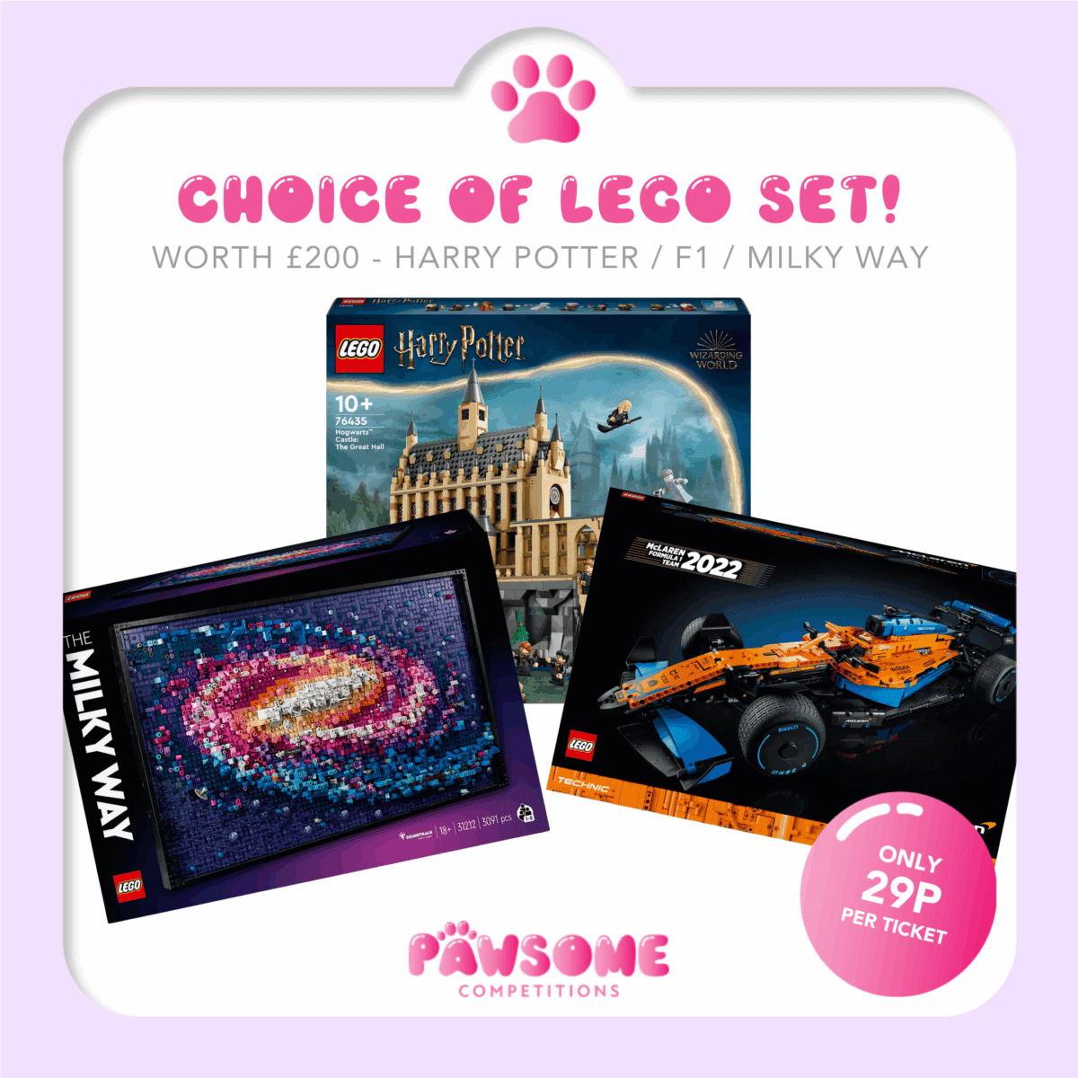 WIN your choice of £200 Lego set!