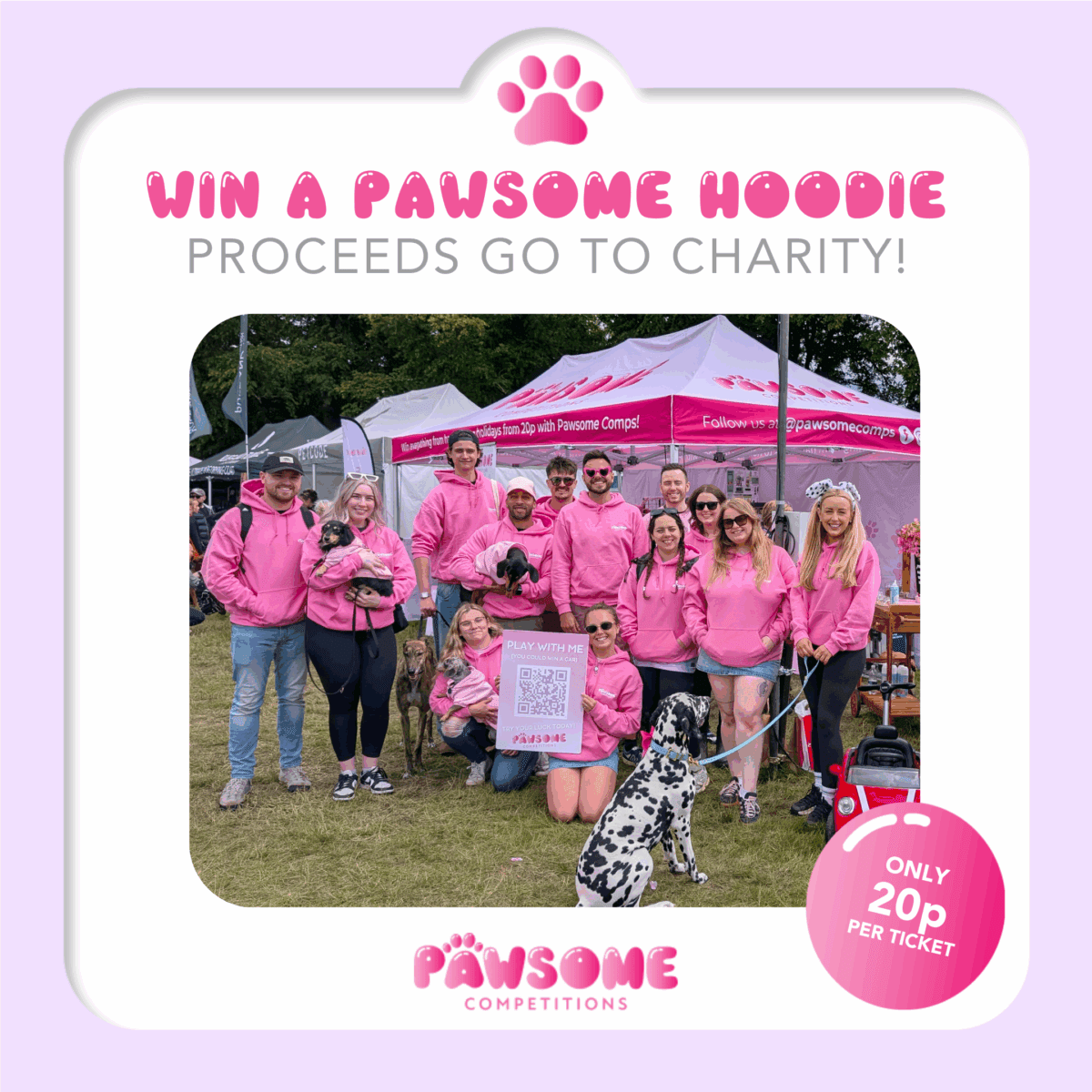 WIN A Pawsome Hoodie - Proceeds to Charity!