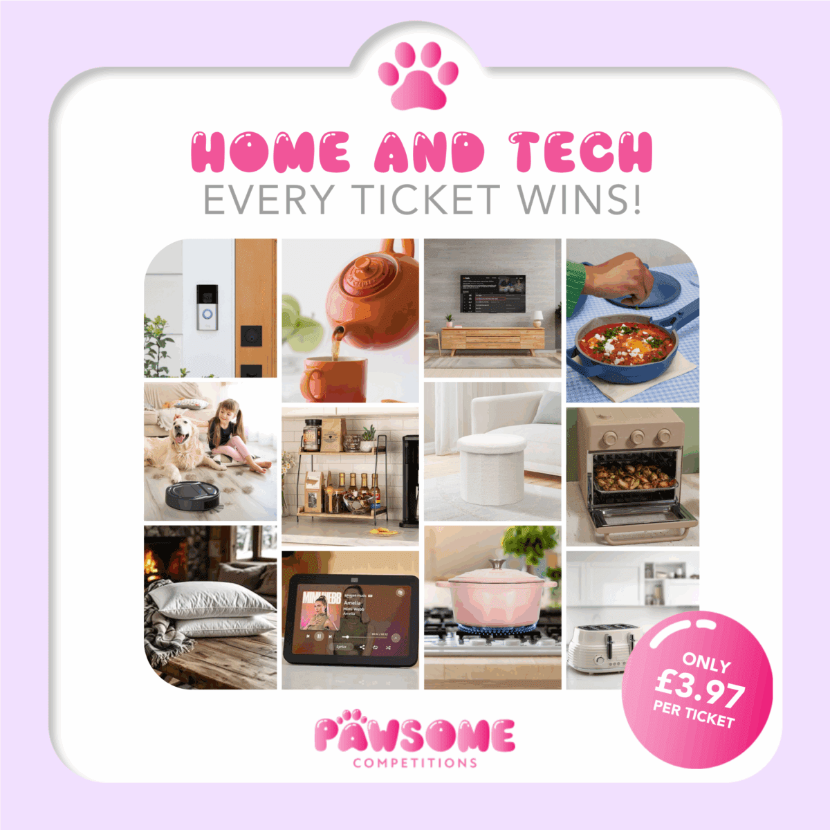 INSTANT WIN - HOME AND TECH 🏠 - EVERY TICKET WINS!