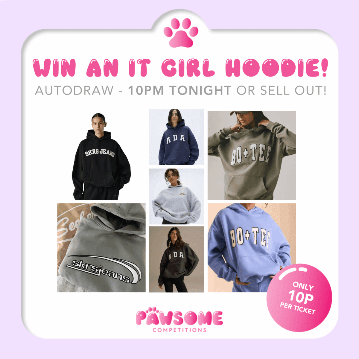 AUTODRAW - WIN An It Girl Hoodie TODAY