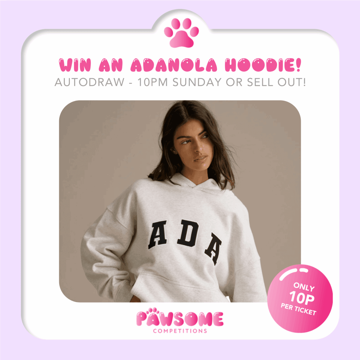 AUTODRAW - WIN A Adanola Hoodie