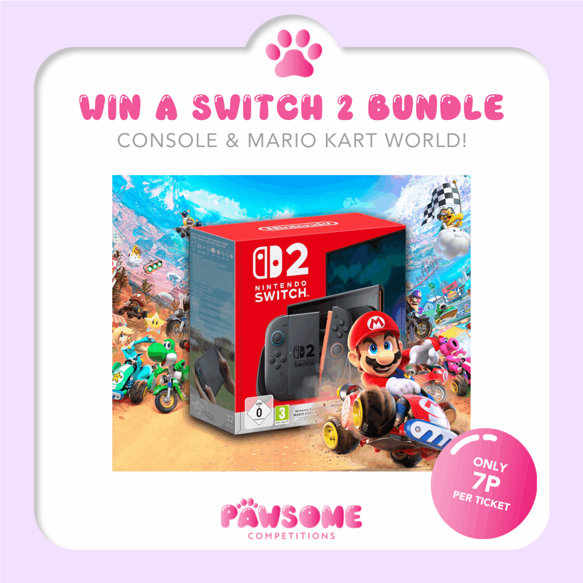 AUTODRAW - WIN A Nintendo Switch 2 & Mariokart World
