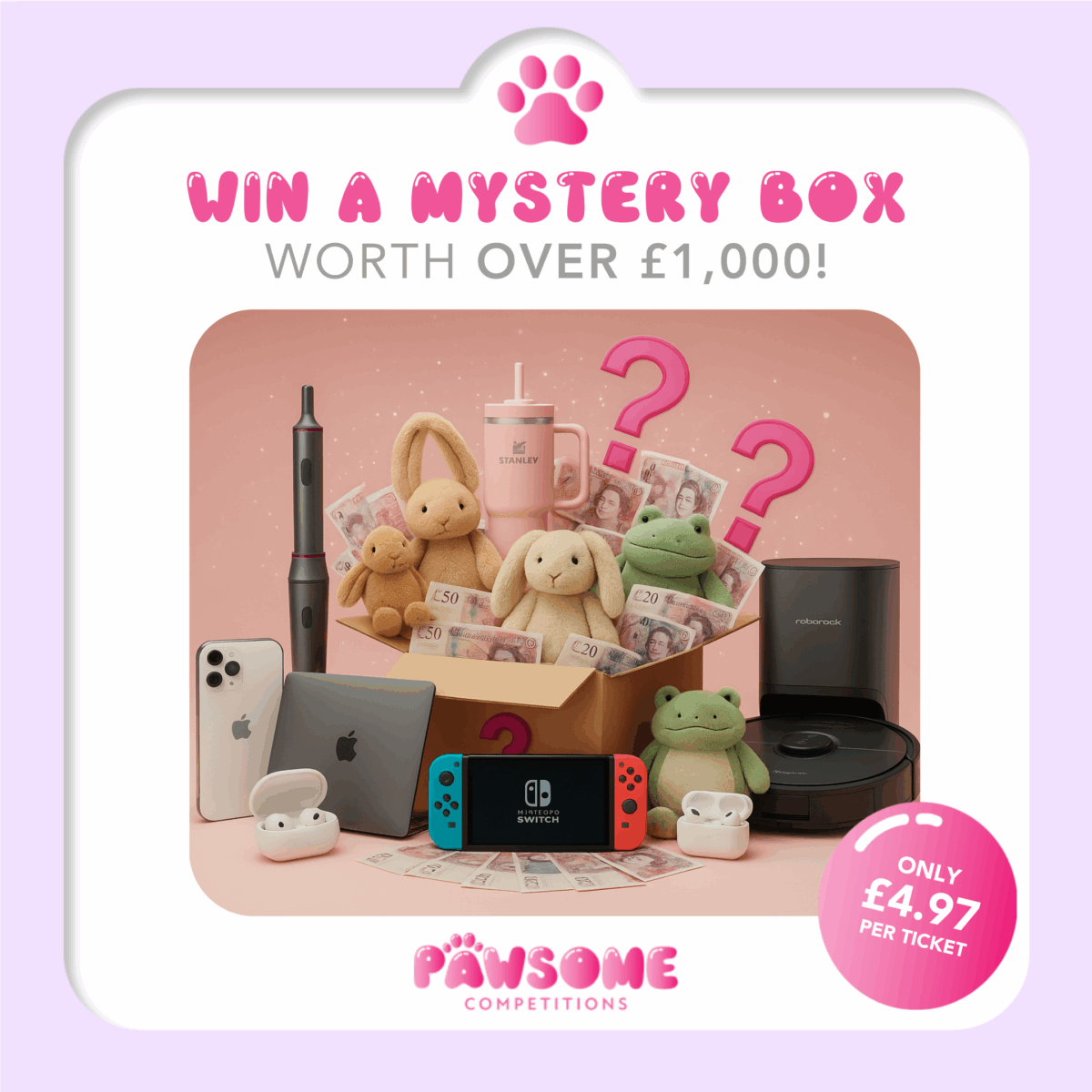 Win a Pawsome Mystery Bundle (Worth £1,000+)