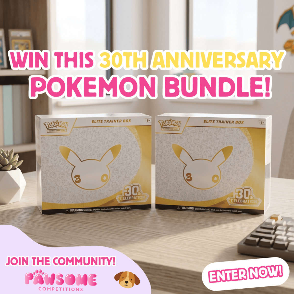 Win 2 Pokemon 30th Celebration ETBs! 🔥